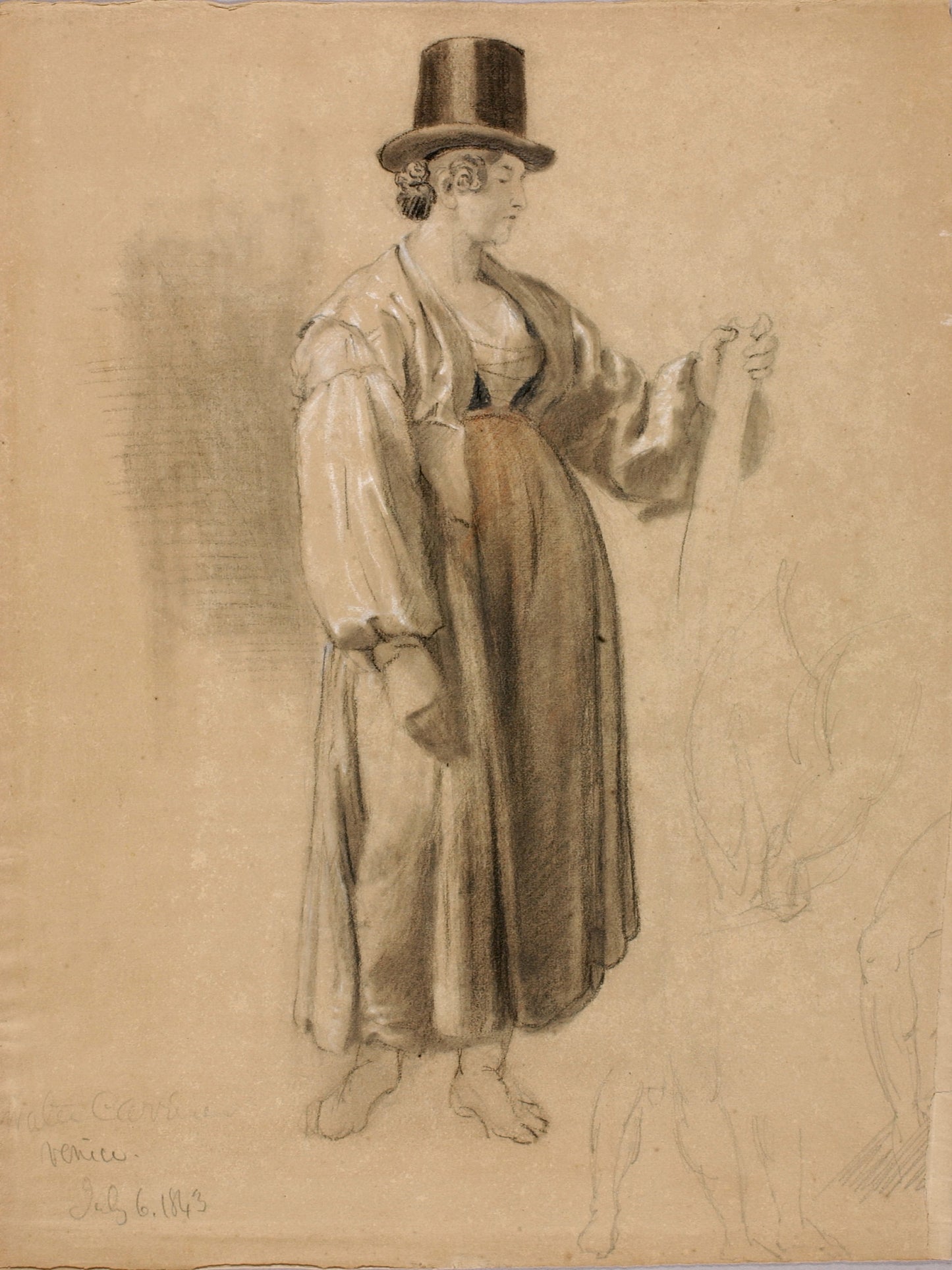 Miner Kilbourne Kellogg:Water Carrier, Venice,16x12"(A3)Poster