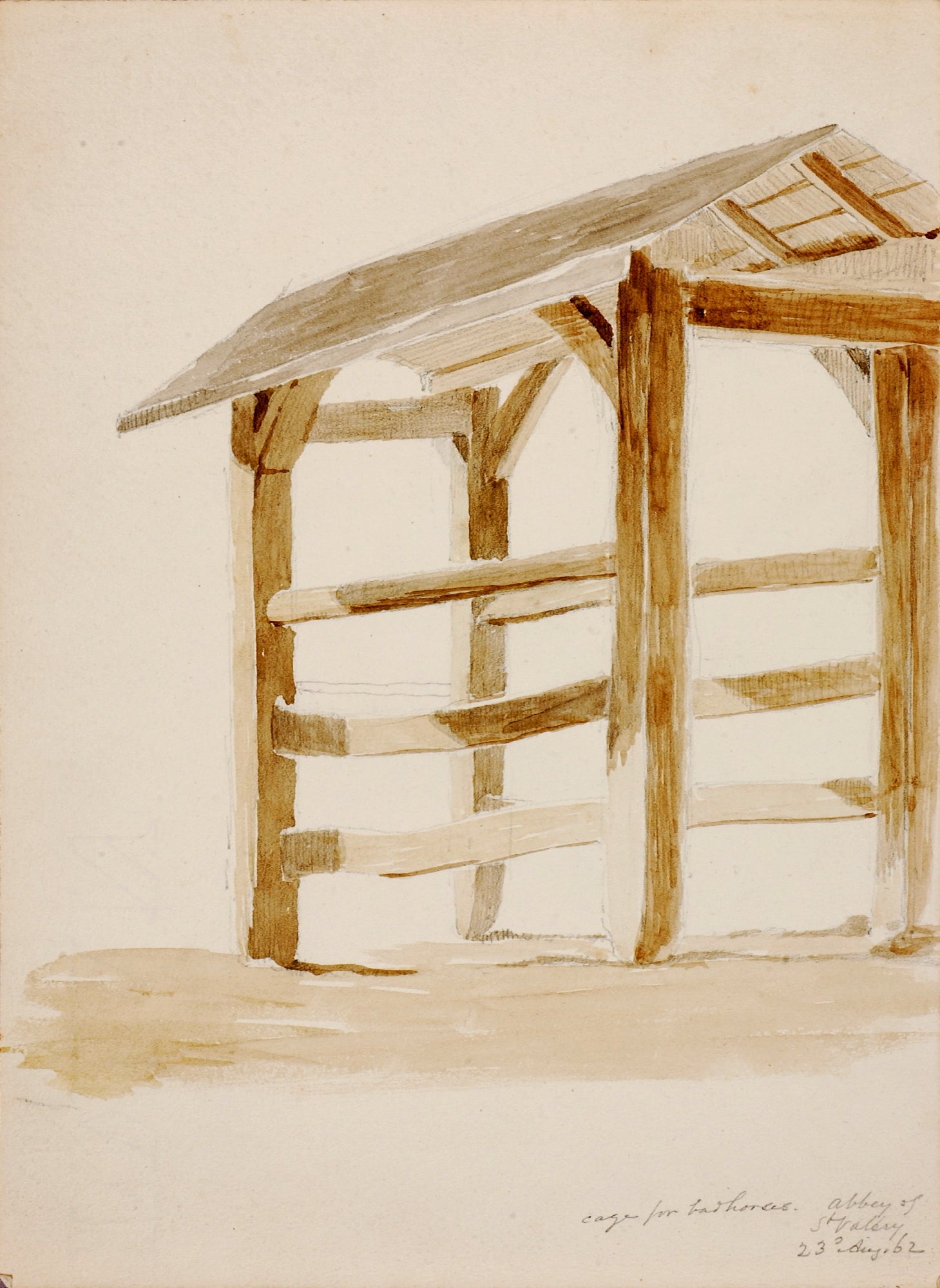 Miner Kilbourne Kellogg:Cage for Bad Horses, St. Valery,16x12"(A3)Poster