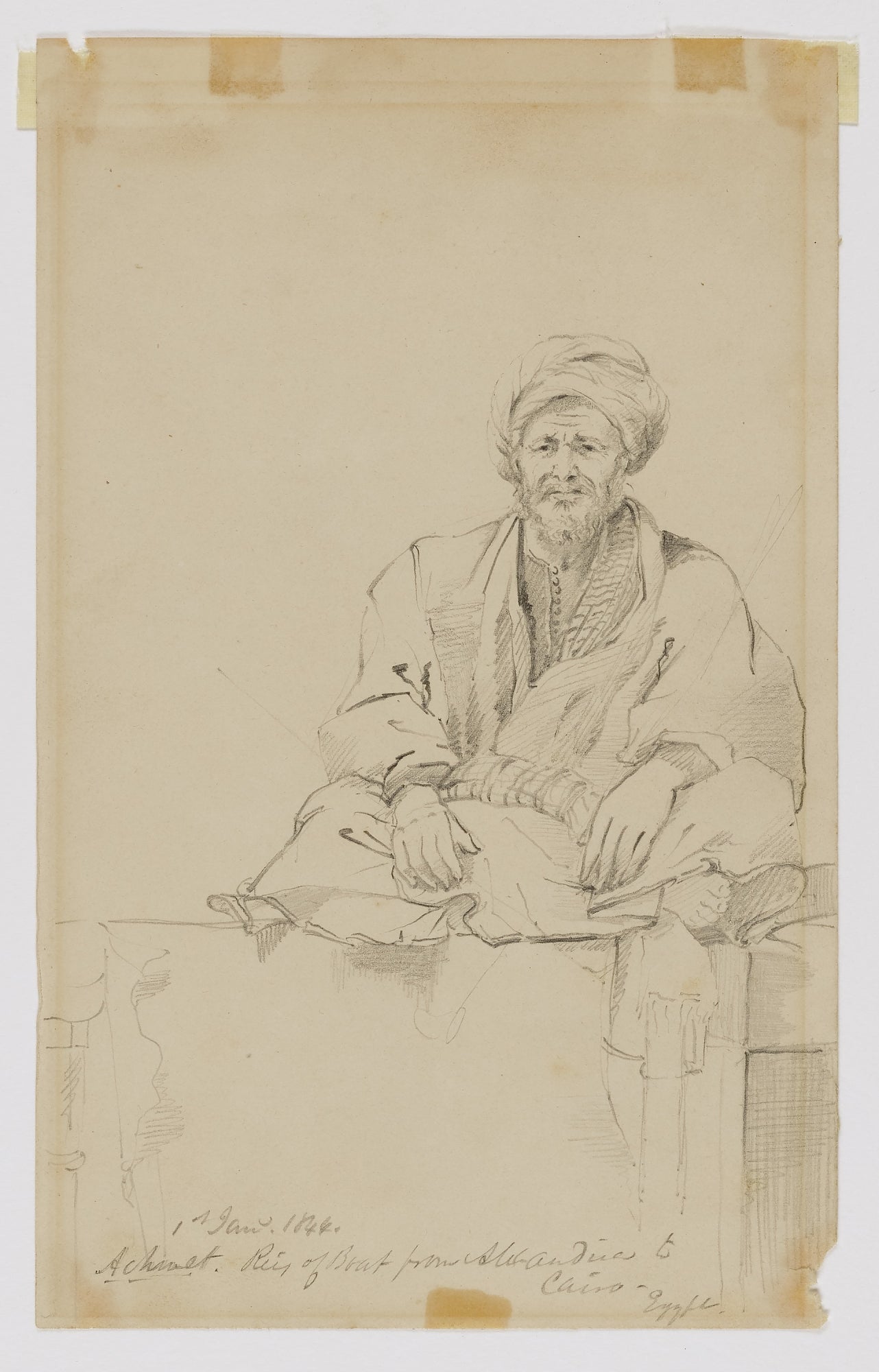 Miner Kilbourne Kellogg:Achmet, Cairo,16x12"(A3)Poster