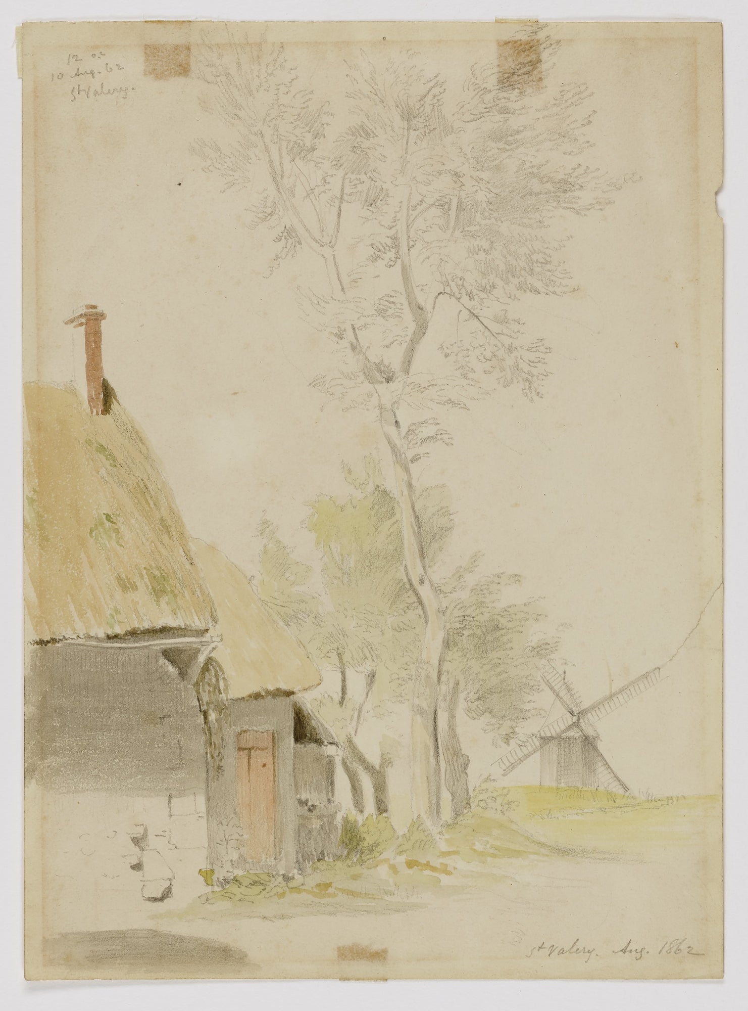 Miner Kilbourne Kellogg:Windmill, St. Valery,16x12"(A3)Poster