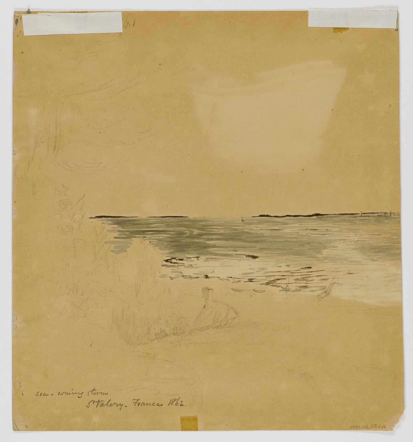 Miner Kilbourne Kellogg:Sea, Coming Storm, St. Valery,16x12"(A3)Poster