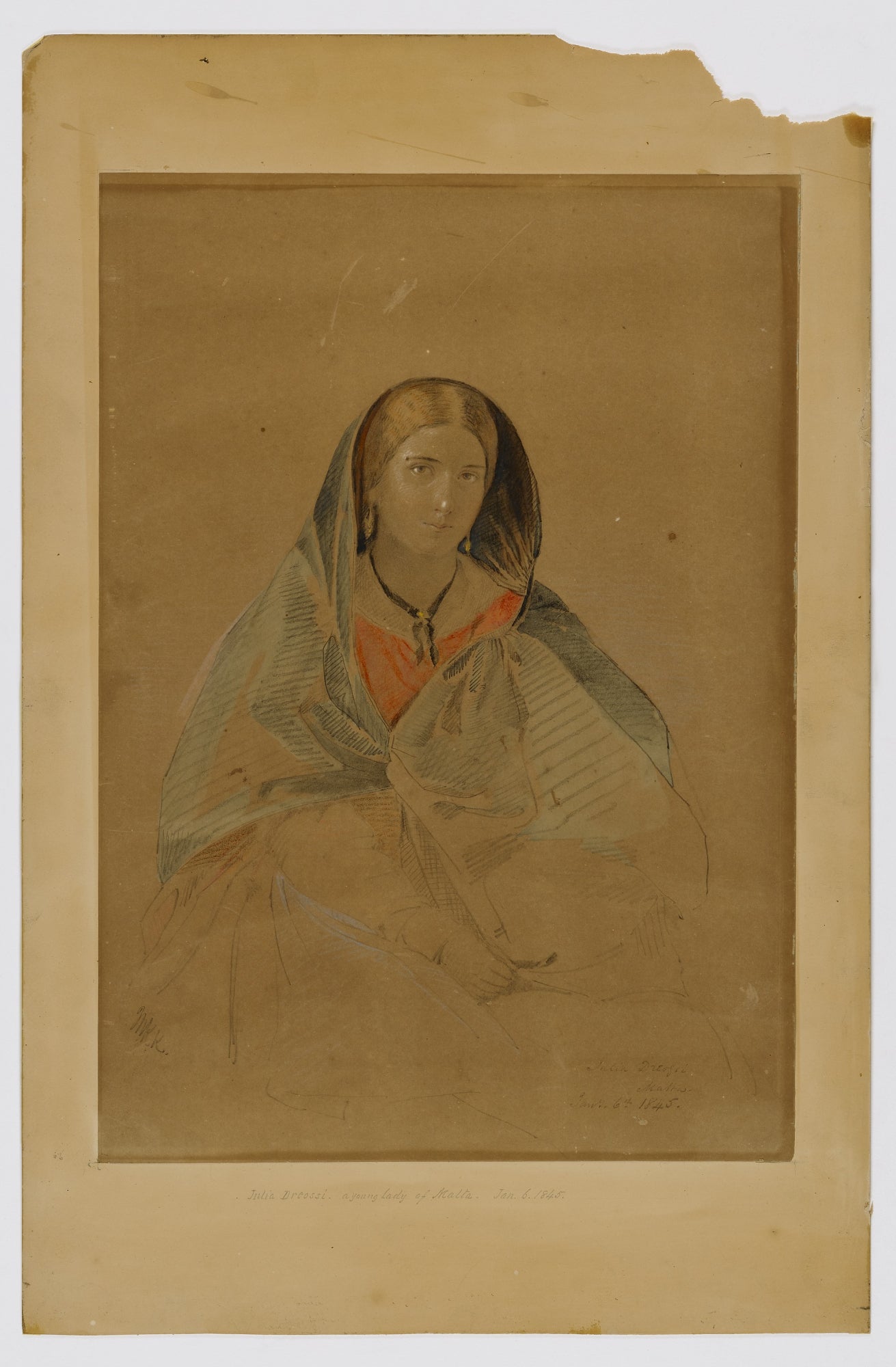 Miner Kilbourne Kellogg:Julia Dreossi, a Young Lady of Malta,16x12"(A3)Poster