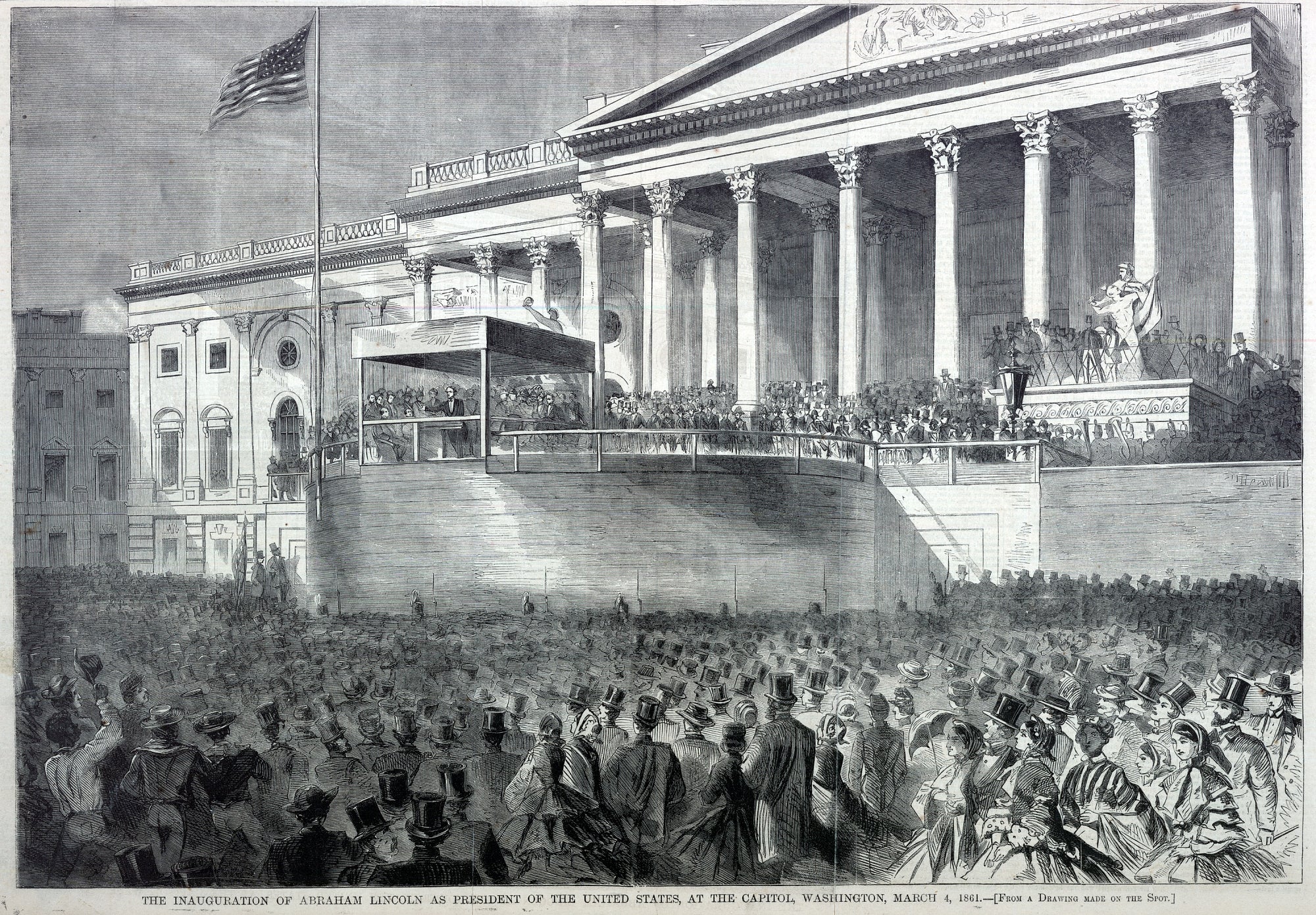 Winslow Homer:The Inauguration of Abraham Lincoln as Preside,16x12"(A3)Poster