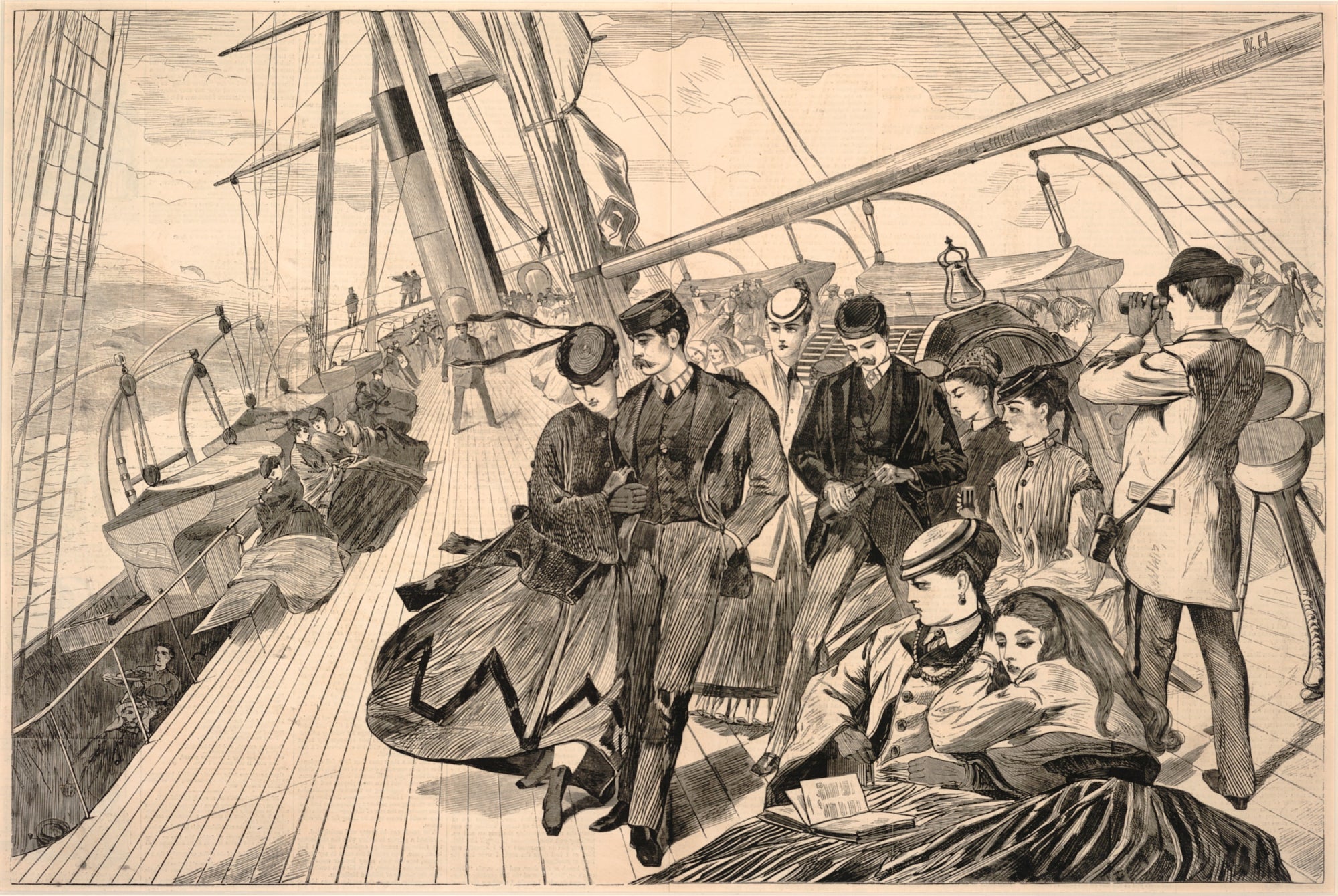 Winslow Homer:Homeward Bound, from Harper's Weekly, December,16x12"(A3)Poster