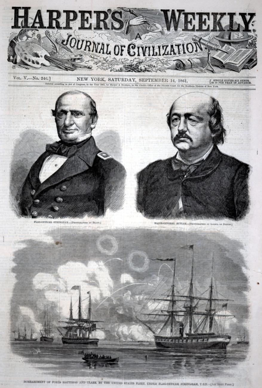 Winslow Homer:Flag-Officer Stringham, from Harper's Weekly, ,16x12"(A3)Poster