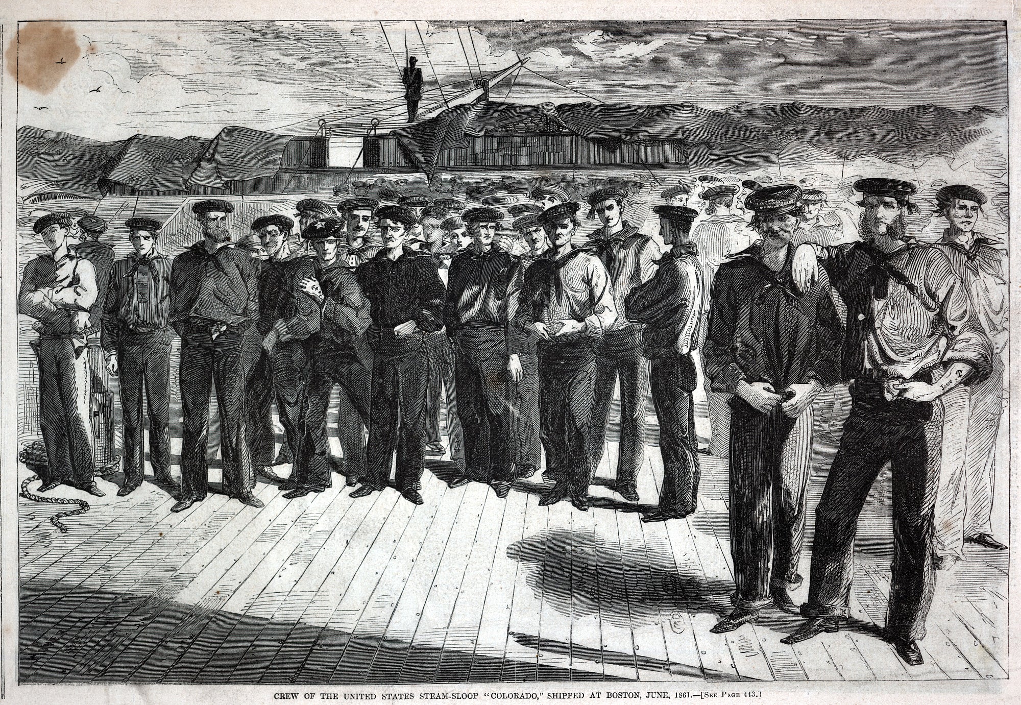 Winslow Homer:Crew of the United States Steam-Sloop "Colorad,16x12"(A3)Poster