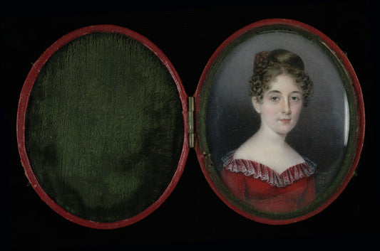 Anna Claypoole Peale:Woman in a Red Dress,16x12"(A3)Poster
