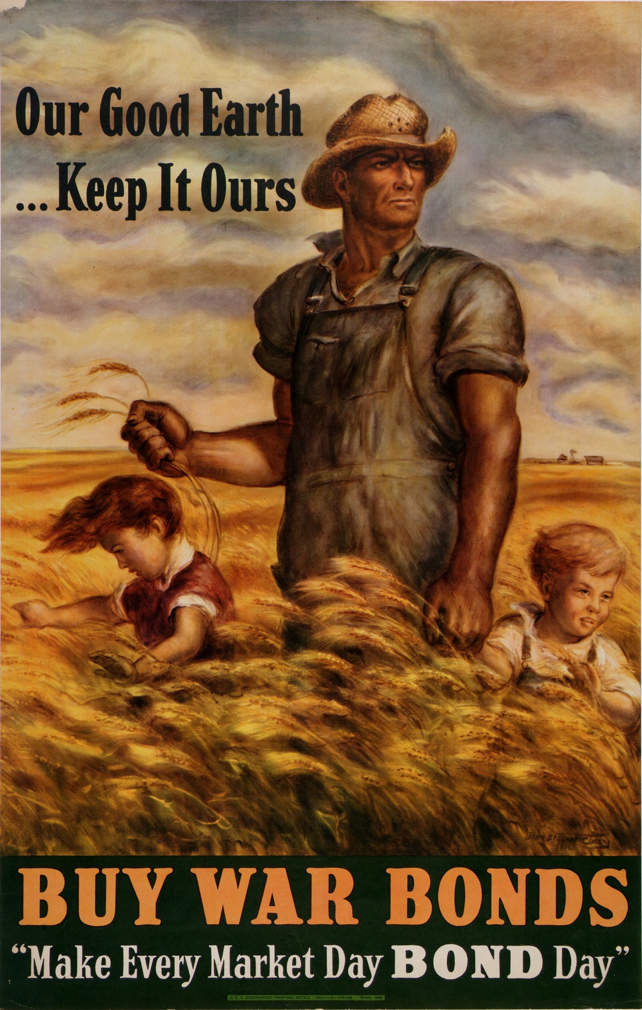 John Steuart Curry:Our Good Earth. . .Keep It Ours,16x12"(A3)Poster