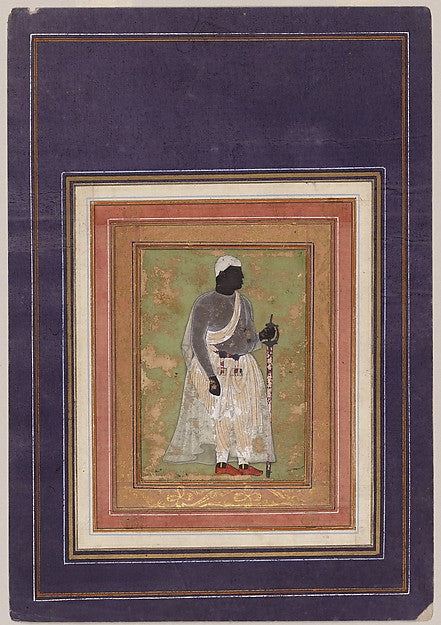 :Portrait of Malik 'Ambar early 17th century-16x12"(A3) Poster