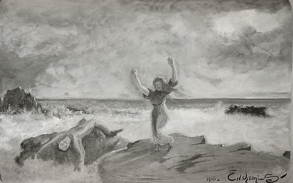 Tragedy of the Sea 1916-Louis Michel Eilshemius, Poster Print - Wall Art
