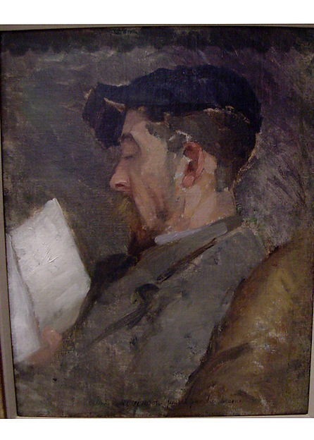 Self-Portrait c1884–87-Theodore Robinson, Poster Print - Wall Art