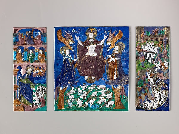 Master of the Orléans Triptych:Triptych: The Last Judgment c-16x12"(A3) Poster