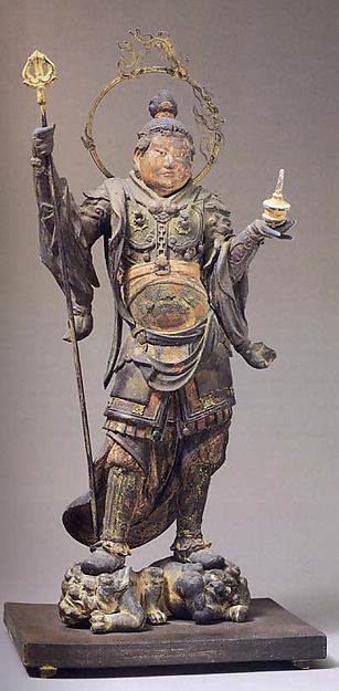 Standing Bishamonten first half of the 13th cent,  Poster Print Wall Art