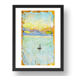 Sailboat at Sea 1902 by Wassily Kandinsky, 17x13" Frame