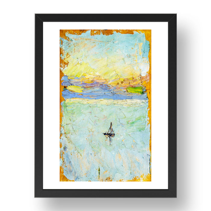 Sailboat at Sea 1902 by Wassily Kandinsky, 17x13