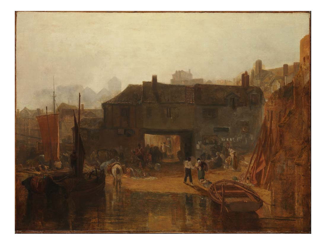 Saltash with the Water Ferry, 1811 by John Mallord William Turner RA, 12x8"(A4) Poster