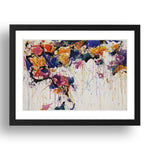 Sam Francis: Untitled, modernist artwork, A3 Size Reproduction Poster Print in 17x13" Black Frame