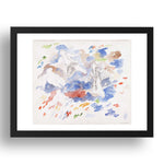 Sandro Chia: Sketch for Genoa, No. 2, modernist artwork, A3 Size Reproduction Poster Print in 17x13" Black Frame