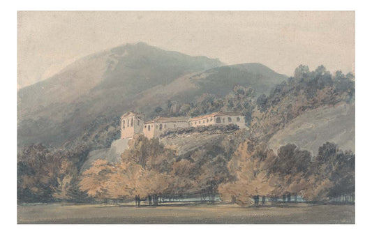 Santa Lucia, A Convent near Caserta, 1795 by John Mallord William Turner RA, 12x8"(A4) Poster