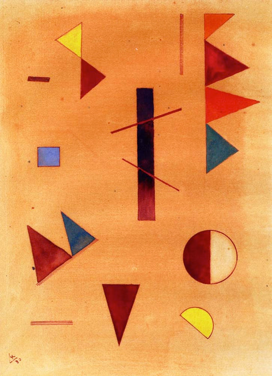 Scattered - Wassily Kandinsky -1930 by Wassily Kandinsky, 16x12"(A3) Poster Print
