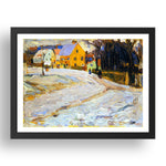 Schwabing Nikolaiplatz 1901 1902 by Wassily Kandinsky, 17x13" Frame