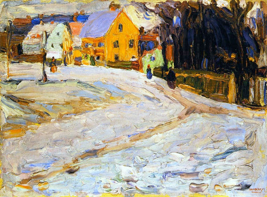 Schwabing - Nikolaiplatz - Wassily Kandinsky -1901-1902 by Wassily Kandinsky, 16x12"(A3) Poster Print
