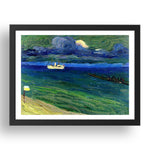 Seascape with Steamer 1906 by Wassily Kandinsky, 17x13" Frame