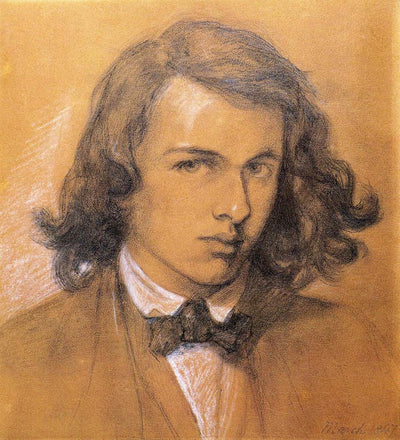 Self-Portrait, 1847 by Dante Gabriel Rossetti, English Pre-Raphaelite Painter,12x8"(A4) Poster Print