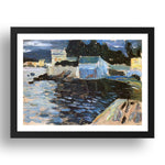 Sestri Evening 1905 by Wassily Kandinsky, 17x13" Frame