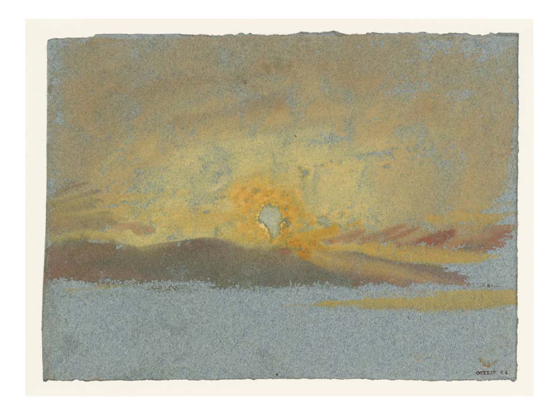 Setting Sun, 1827 by John Mallord William Turner RA, 12x8"(A4) Poster
