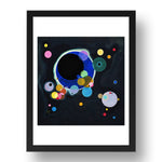 Several Circles, 1926,   by Wassily Kandinsky, 17x13" Frame