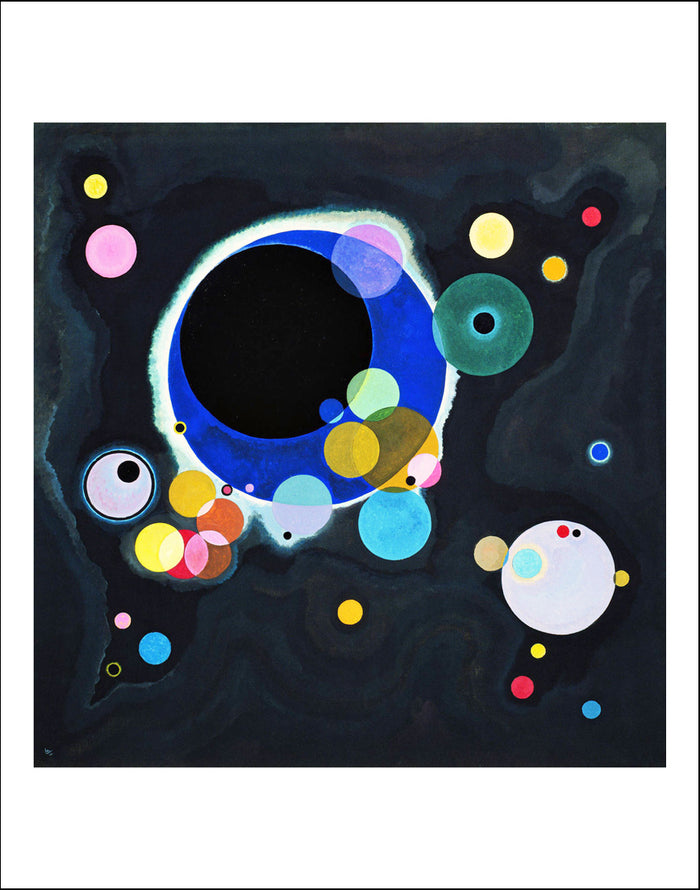 Several Circles-WASSILY    KANDINSKY by Wassily Kandinsky, 23x16
