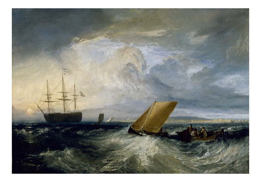 Sheerness as seen from the Nore, 1808 by John Mallord William Turner RA, 12x8"(A4) Poster