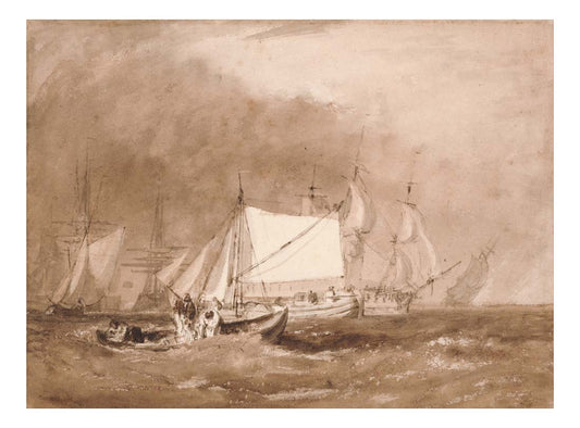 Shipping Scene, with Fishermen, 1815-20 by John Mallord William Turner RA
