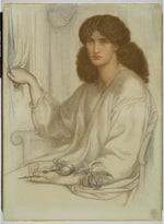 Silence, ca1870 by Dante Gabriel Rossetti, English Pre-Raphaelite Painter,16x12"(A3) Poster Print