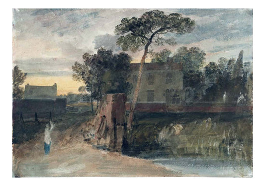 Sion Ferry House, Isleworth, Sunset, 1805 by John Mallord William Turner RA