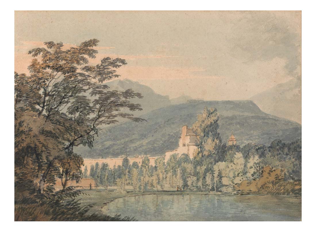 Sir William Hamilton's Villa, 1795 by John Mallord William Turner RA, 12x8"(A4) Poster