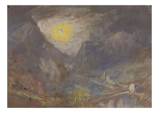 Sisteron from the North-West, with a Low Sun by John Mallord William Turner RA