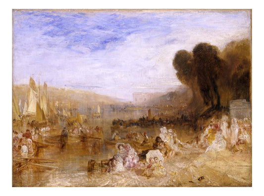 Sketch for 'East Cowes Castle, the Regatta Starting for Their Moorings' No. 3, 1827 by John Mallord William Turner RA