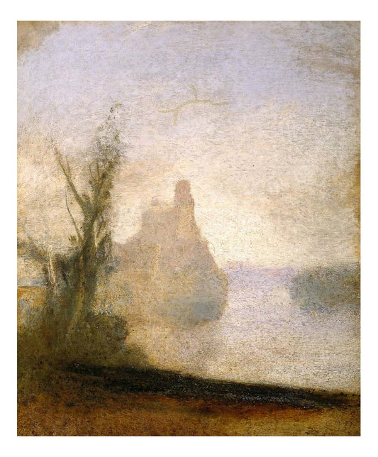 Sketch for 'The Banks of the Loire', 1828-29 by John Mallord William Turner RA, 12x8"(A4) Poster