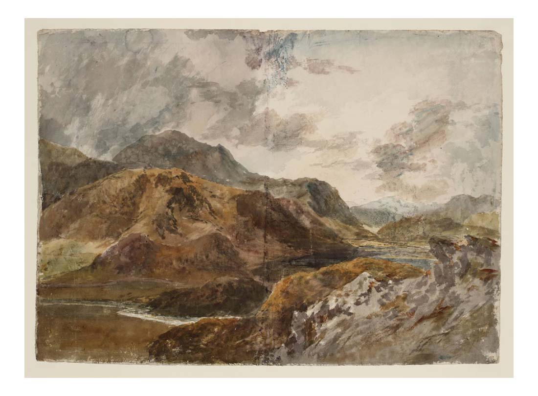 Snowdon and Dinas Emrys from above Beddgelert, 1799 by John Mallord William Turner RA