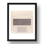 Sol LeWitt: Plan for Wall Drawing, modernist artwork, A3 Size Reproduction Poster Print in 17x13" Black Frame