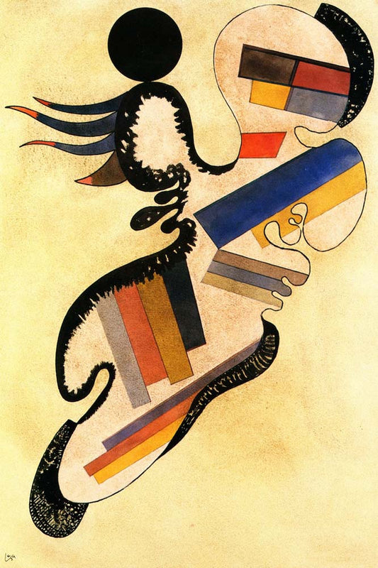 Solitaire 54 - Wassily Kandinsky -1934 by Wassily Kandinsky, 16x12"(A3) Poster Print