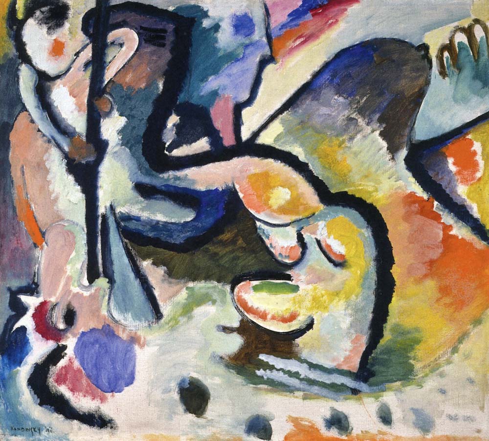 St. George III - Wassily Kandinsky -1911 by Wassily Kandinsky, 12x8"(A4) Poster Print