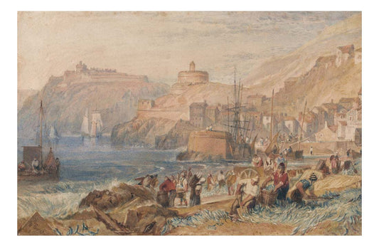 St. Mawes, Cornwall, 1823 by John Mallord William Turner RA, 12x8"(A4) Poster