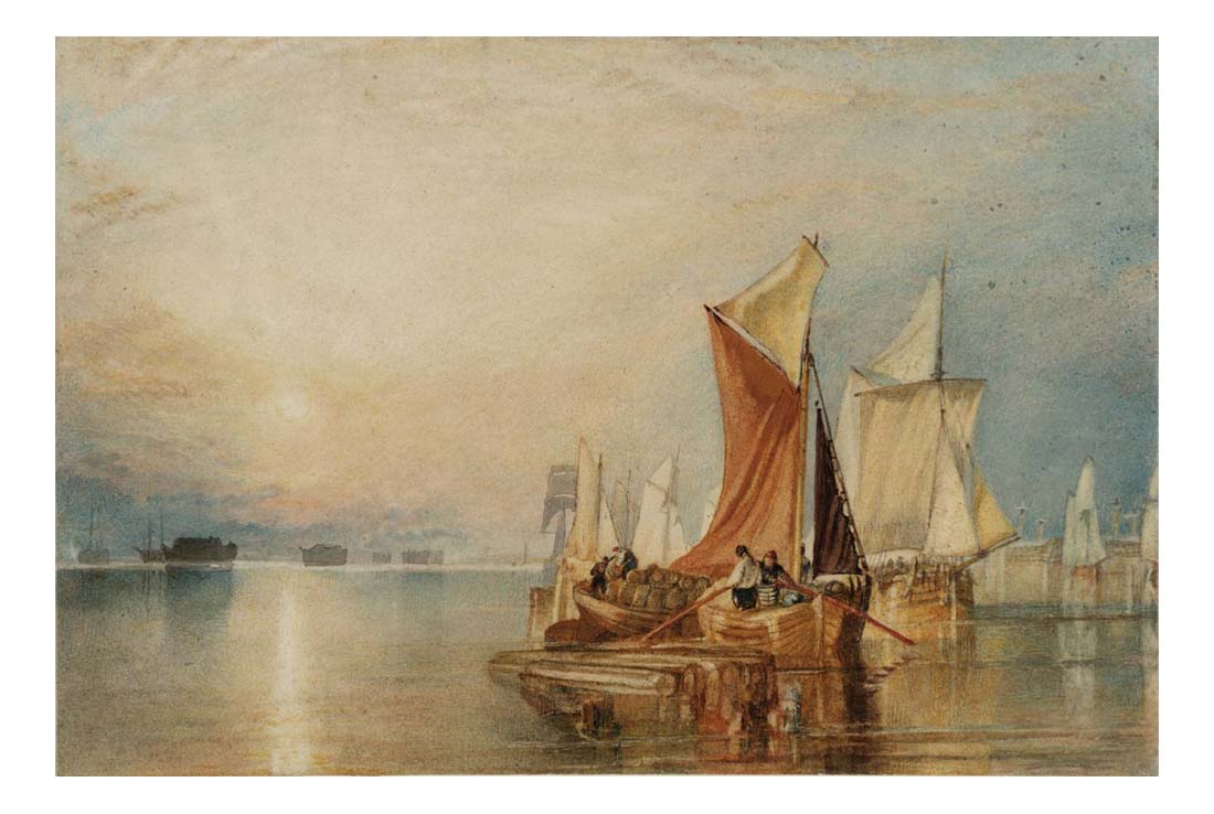 Stangate Creek, on the River Medway, 1823-24 by John Mallord William Turner RA
