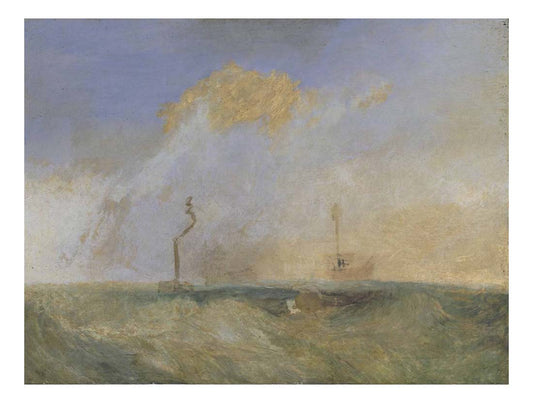 Steamer and Lightship(Study for 'The Fighting Temeraire'), 1838-39 by John Mallord William Turner RA