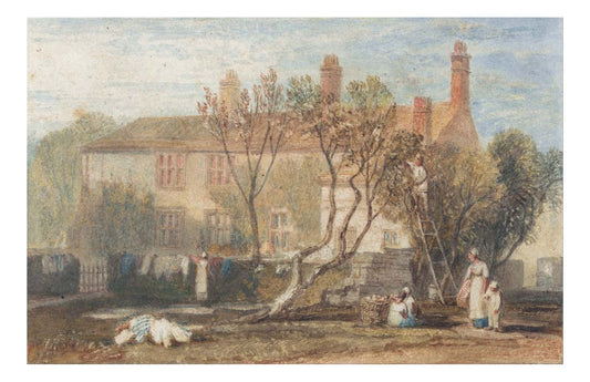 Steeton Manor House, Near Farnley, 1815-18 by John Mallord William Turner RA, 12x8"(A4) Poster
