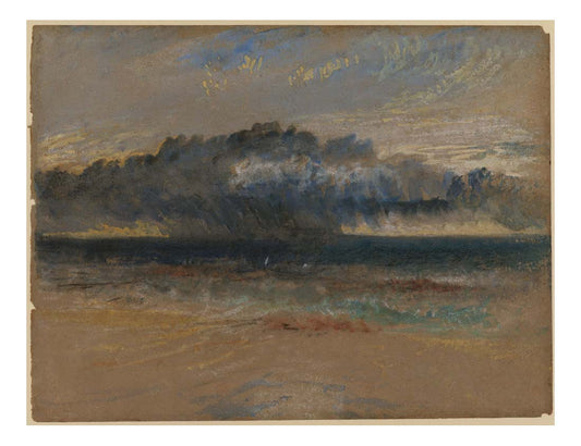 Storm on Margate Sands, 1835-40 by John Mallord William Turner RA, 12x8"(A4) Poster