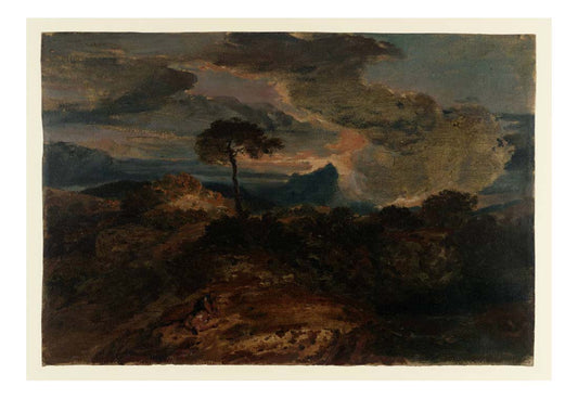 Stormy Landscape with Figures, 1799-1800 by John Mallord William Turner RA, 12x8"(A4) Poster